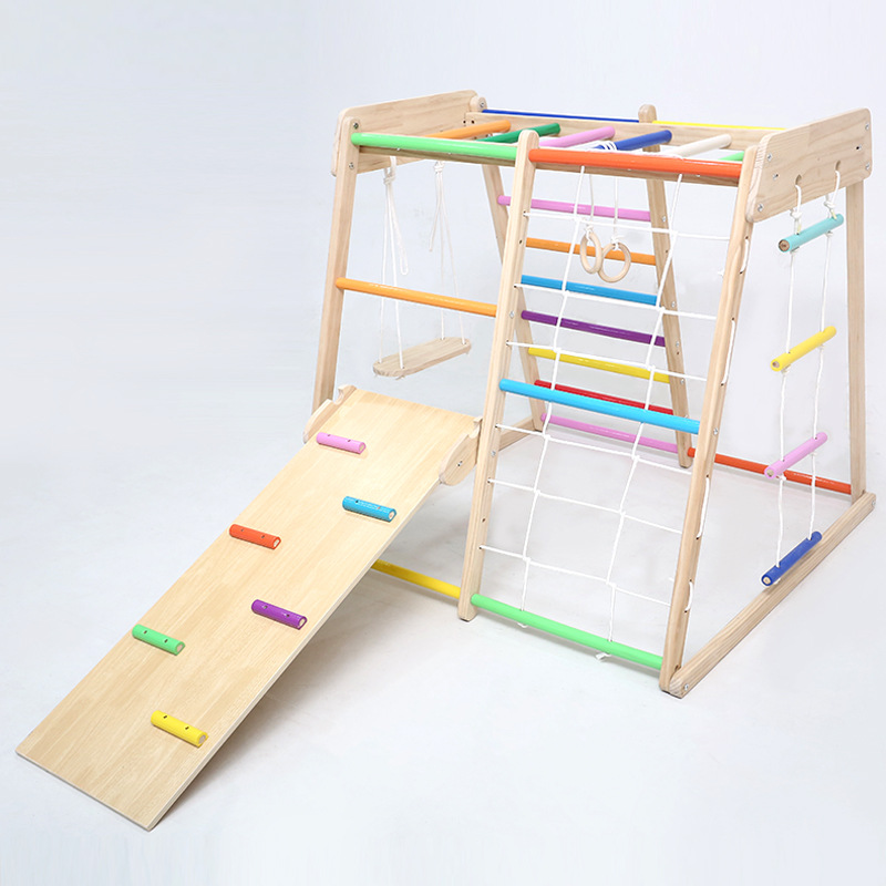Kids Solid Wood Climbing Frame - Kids Education Park 评论和价格