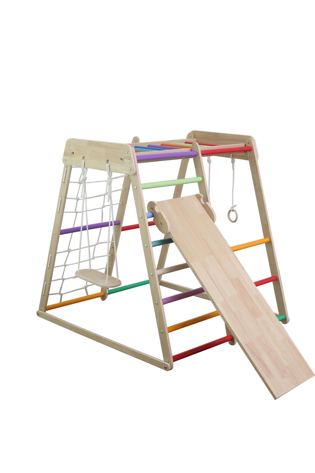 Kids Solid Wood Climbing Frame - Kids Education Park 评论和价格