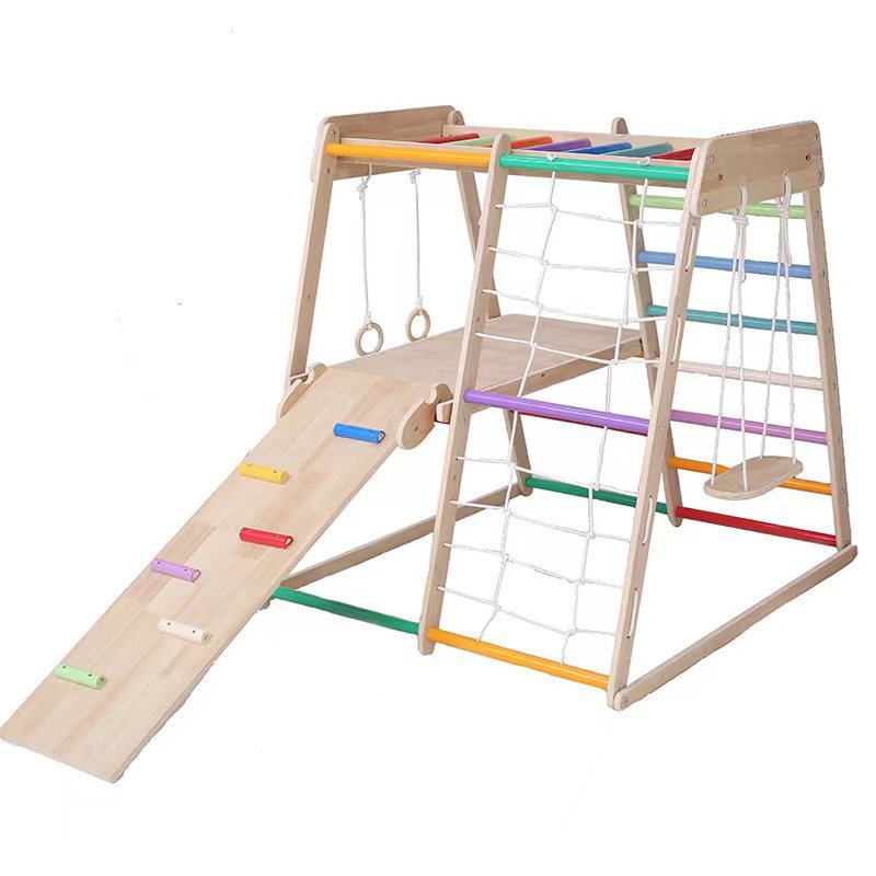 Kids Solid Wood Climbing Frame - Kids Education Park 评论和价格