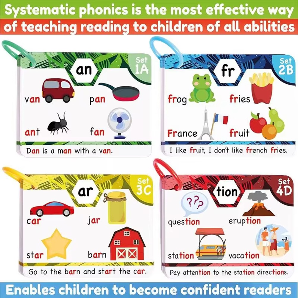 ROSQ Phonics Sight Words Flash - Phonics Card Game 评论和价格