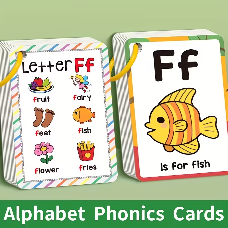 Alphabet Phonics Flash Cards f - Phonics Card Game 评论和价格