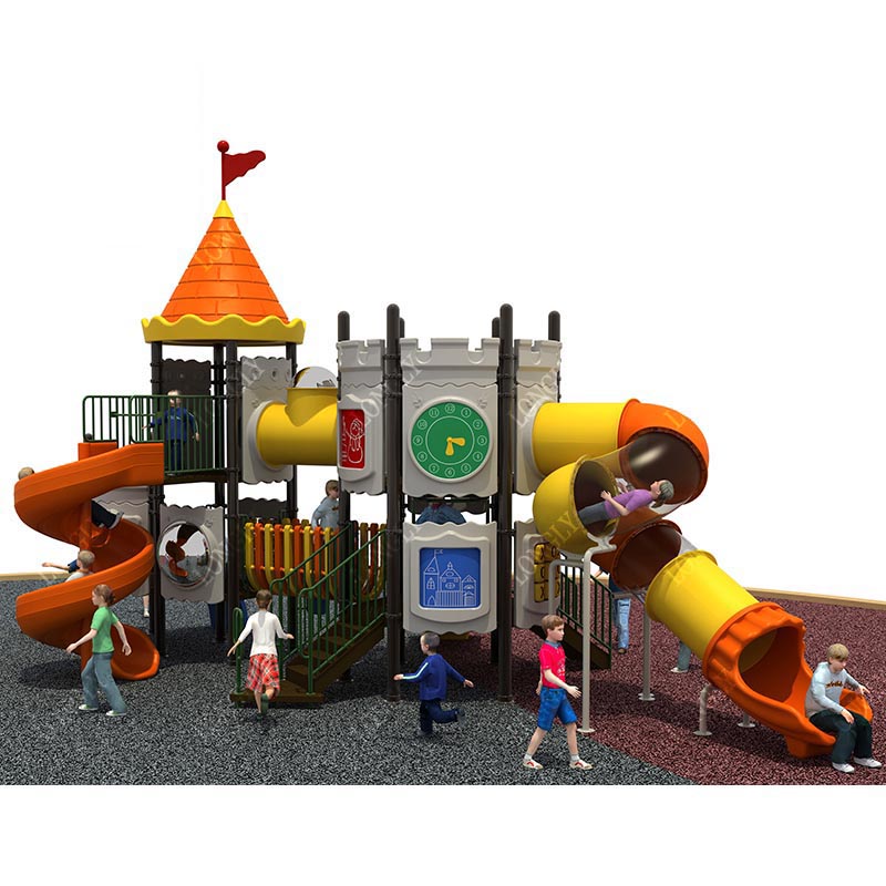 Castle Style Kids Slide for Ou - Kids Education Park 评论和价格