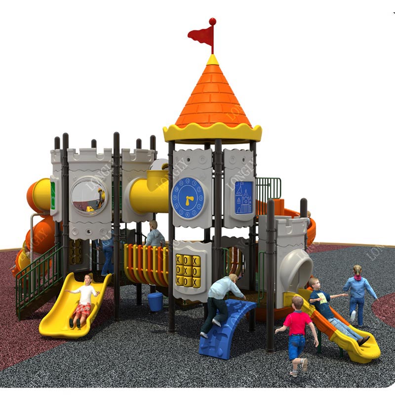 Castle Style Kids Slide for Ou - Kids Education Park 评论和价格