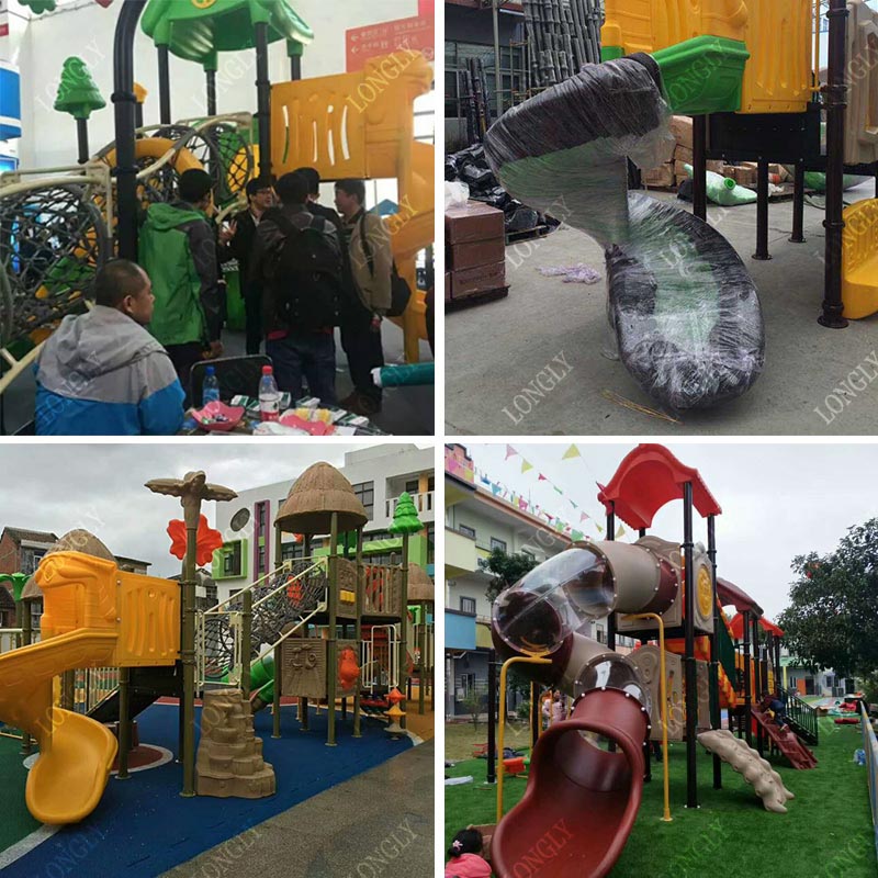 Castle Style Kids Slide for Ou - Kids Education Park 评论和价格