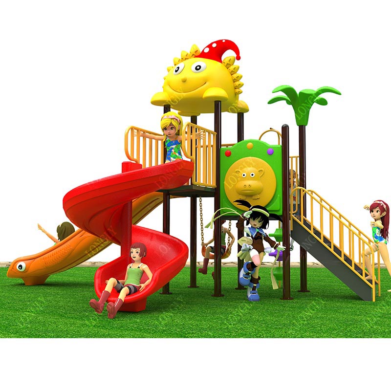 Commercial Plastic Slide 450x2 - Kids Education Park 评论和价格