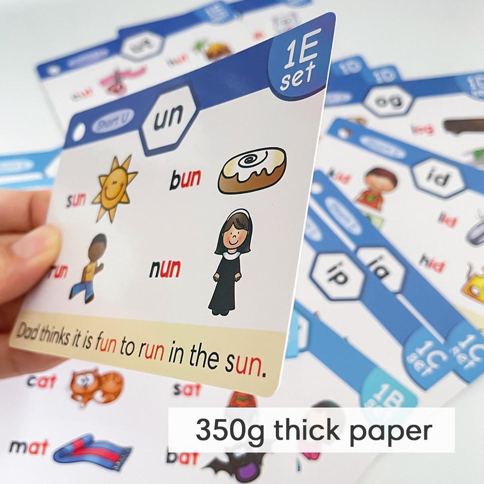 Phonics Flash Cards Spelling E - Phonics Card Game 评论和价格
