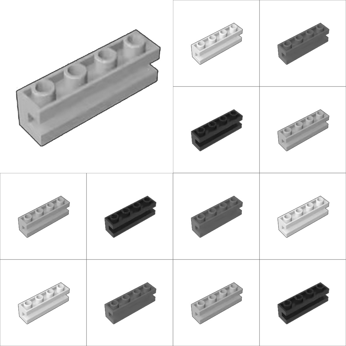 50pcs 2653 Modified 1x4 With C - Kids Education Channel 评论和价格