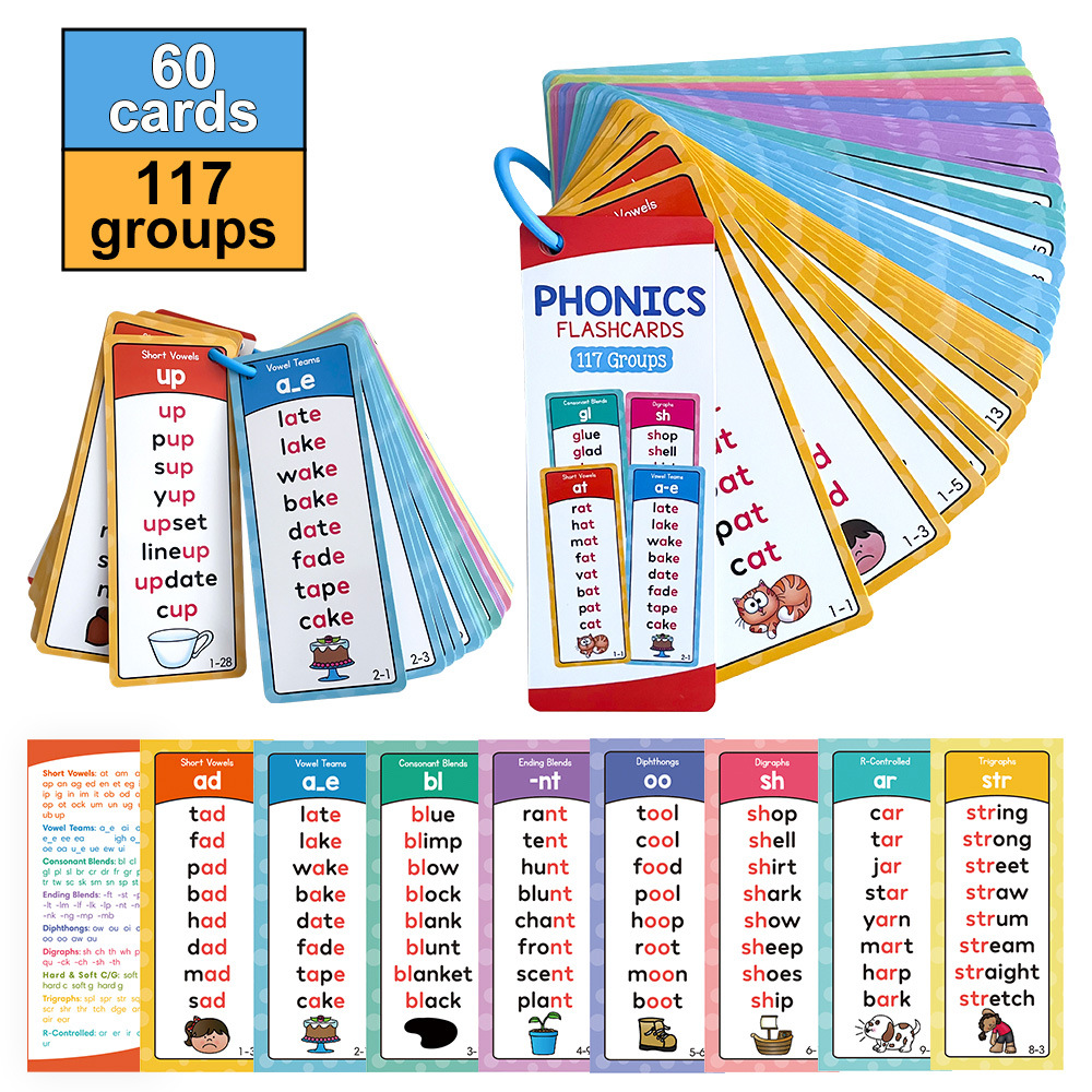 Portable English Natural Spell - Phonics Card Game 评论和价格