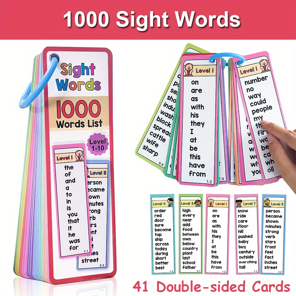 1000 Sight Words Flash Cards f - Kids Education Level 评论和价格